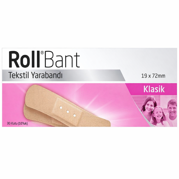 Roll Bant Tekstil Yarabandı 30 Kutu 10'luk